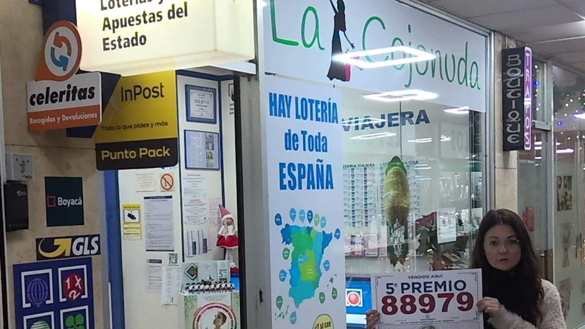 El quinto premio de la Lotería de Navidad vendido en La Cojonuda